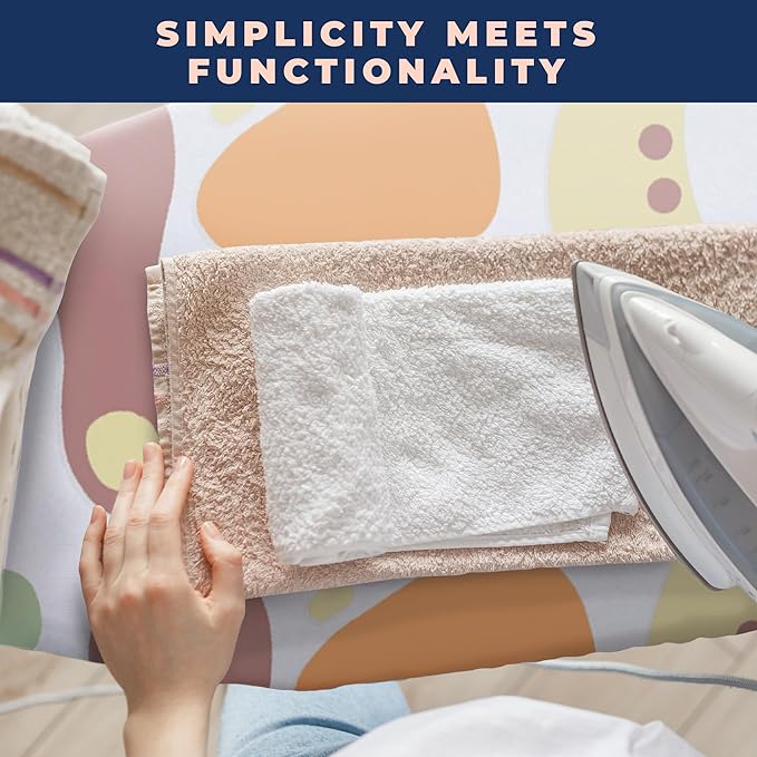 Ironing Board Cover and Pad Extra Thick Heavy Duty Padded 4 Layers Non Stick Scorch and Stain Resistant 15x54 and 3 Fasteners Elastic Edge with Bonus Protective Scorch Mesh Cloth-Ruum Studio Home