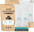 NonScents Shoe Deodorizer 2-Pack (4 Count) - Odor Eliminator, Air Freshener, Smell Absorber, Scent Remover for Shoes, Gym Bags, Soccer Cleats, Closets, Pet Area, Reusable - Shoe Deodorant-Ruum Studio Home