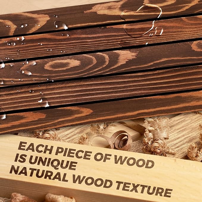 Floating Wall Shelves 2-Pack - 24-Inch Rustic Brown Wooden Shelves for Storage and Décor, Easy Installation for Living Room, Bedroom, and Kitchen-Ruum Studio Home