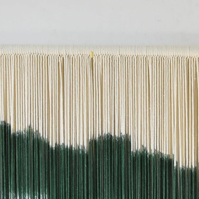 IOWER Large Macrame Wall Hanging Dip Dye Craftsmanship Fiber Yarn Wall Art Boho Wall Decor Home Decor 57''W x 35''L-Ruum Studio Home