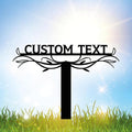 Personalized Metal Text Garden Sign with Stake, Custom Garden Decor for Outdoor, Custom Family Name Sign, Large Patio Decorations, Lawn Art, Farmhouse Decorative, Housewarming Gift-Ruum Studio Home
