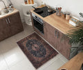 Keen Home Design 2x3 Rug - Machine Washable Entry Rug with Non-Slip Backing, Ideal for Enteryway, Kitchen, Bathroom, Laundry Room - Vintage, Easy Clean, Durable, Low Pile Rug - (2' x 3')-Ruum Studio Home