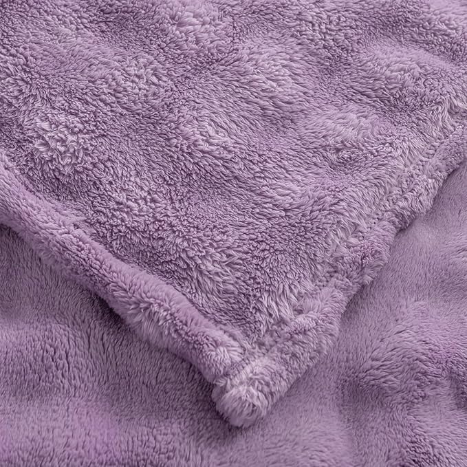 YUSOKI Luxury 3D Bubble Throw Blanket 2lb,All Ages,Home Decoration, (Lilac Purple,50 * 60inches)-Ruum Studio Home