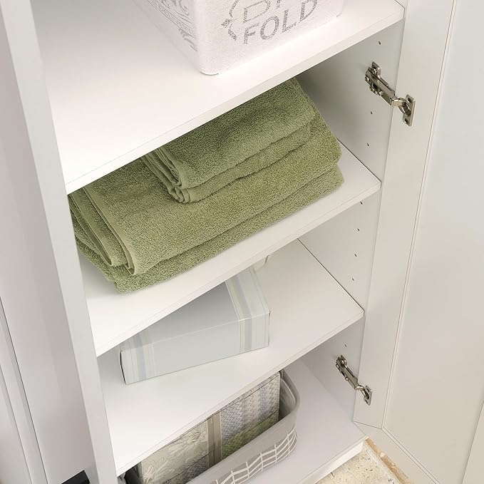 Sauder HomePlus Storage Cabinet/ Pantry cabinets, Soft White finish-Ruum Studio Home
