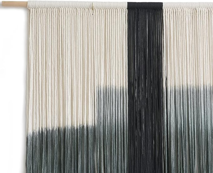 Macrame Wall Hanging Large Dip Dye Tapestry Fiber Wall Art Boho Living Room Bedroom Macrame Wall Decor 59''Wx35''L-Ruum Studio Home