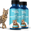 Cat Bad Breath & Oral Health Remedy, Natural Dental Care Cats Teeth, Mouth and Gums, Easy to Use Daily Supplement for Stomatitis, Gingivitis, Plaque & Tartar Control for Cats, 800 Small Pills-Ruum Studio Home