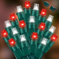 100 Count RED and White - String Lights - 21.6FT LED Christmas Lights, Mini led Lights for Indoor Outdoor Home Holiday Party Wedding Independence Day Decoration-Ruum Studio Home