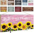 Custom Wood Sign Prsonalized Text Business Home Decor, Personalized Rustic Plaque Board Hanging Wooden Name Sign for Wall Art, Customized Signs Plank Decoration Gifts for Wedding Family Farmhouse Kitchen, Rectangle-Ruum Studio Home