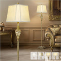 Vintage Floor Lamp for Living Room, 65" Tall Lamp with Nightlight and Beige Faux Silk Shade, Farmhouse Standing Lamp for Bedroom, Office Corner, or Study, Elegant Rustic Home Decor (LED Bulb Included)-Ruum Studio Home
