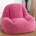 Homguava Bean Bag Chairs for Adults,Giant Beanbag Couch Adult Bean Bag Chair with Filler Included,Modern Lazy Sofa Comfy Chair for Living Room(Pink)-Ruum Studio Home