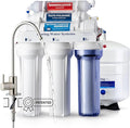 iSpring RCC7AK, NSF Certified, 75 GPD, Alkaline 6-Stage Reverse Osmosis System, pH+ Remineralization RO Water Filter System Under Sink, Patented Top-Mounted Faucet Design for Easy Installation-Ruum Studio Home