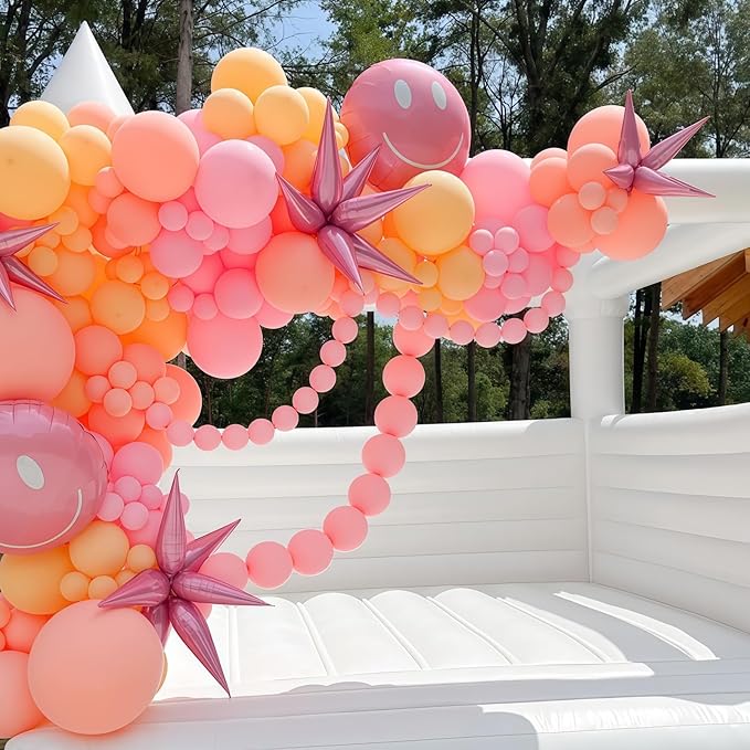 Pastel Pink Quick Link Balloons, 60PCS 10 Inch Baby Pink Linking Balloons for Making Balloon Wall Heart Arch, Tails Balloon for Girls Wedding Birthday Baby Shower Valentine's Party Decorations-Ruum Studio Home