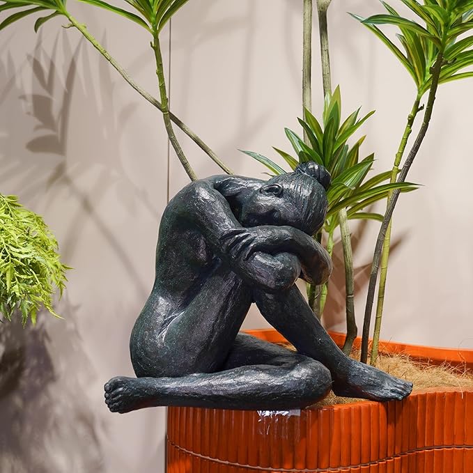 Guichifun Yoga Dancer Statue Home Decoration - Resin Sculpture Modern Creative Home Ballet Thinker Dancers Handicrafts Art Ware Home Décor Office Room Ornament Gifts 13.5 x 9.5 x 11.25 Inch-Ruum Studio Home