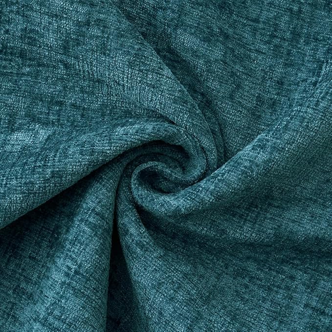 MIULEE Pack of 2 Couch Throw Pillow Covers 18x18 Inch Coastal Dark Teal Farmhouse Decorative Pillow Covers with Stitched Edge Soft Chenille Solid Dyed Spring Pillow Covers for Sofa Bed Living Room-Ruum Studio Home