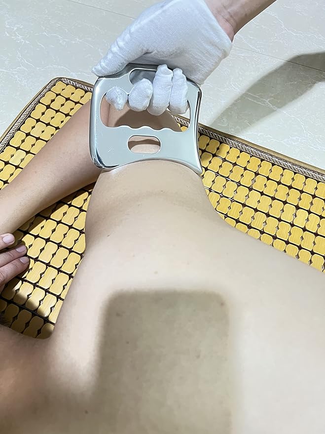 Gua sha Tool gua sha Stainless Steel iastm Tool Gussha Massage Tool Muscle Scraping Tool for Soft Tissue Therapy and Reduce Arms,Back, Legs, Neck Muscle Pain(SSB)………-Ruum Studio Home