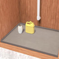 URMONA Waterproof Silicone Under Sink Mat 22'' x 19'' Shelf Liner for Kitchen and Bathroom, Cabinet and Counter Protector, Storage and Organizers, Litter Mat, Pet Cat Puppy Essentials(Beige)-Ruum Studio Home