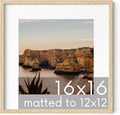HAUS AND HUES Beige Square Frame Set of 1-16x16-Ruum Studio Home
