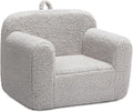 ALIMORDEN Kids Ultra-Soft Snuggle Foam Filled Chair, Toddler Cuddly Sherpa Reading Couch for Boys and Girls, Light Grey-Ruum Studio Home