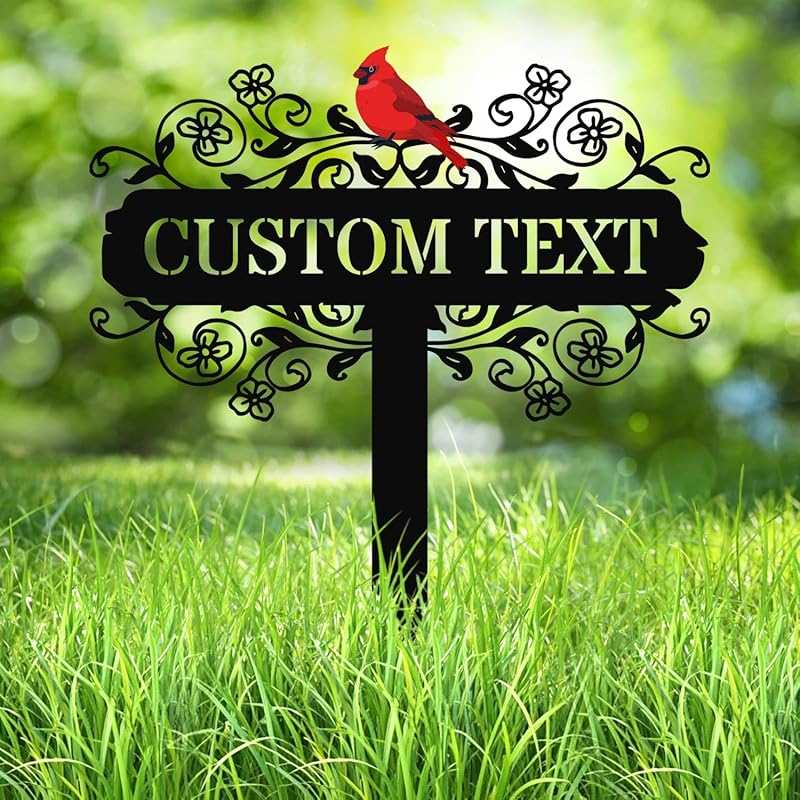 Personalized Metal Garden Signs, Custom Name Yard Stake Sign for House Outdoor Outside Decorative, Lawn Patio Decorations Gardening Enthusiasts Grandmothers Gift-Ruum Studio Home