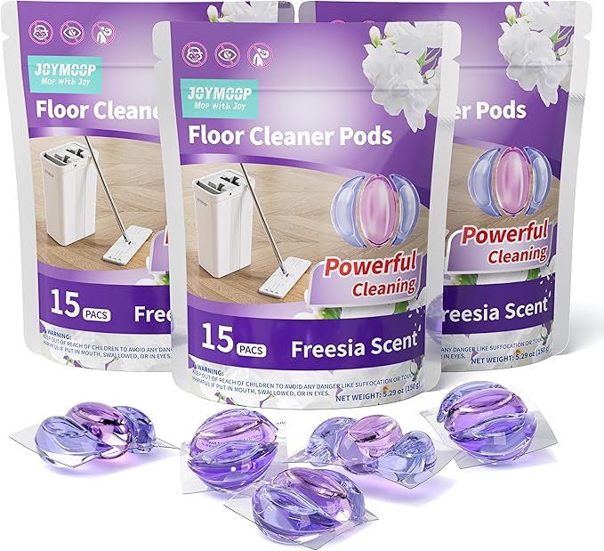 JOYMOOP Floor Cleaner for Mopping, 45 PCS Mopping Solution, Hardwood Floor Cleaner, Works Perfectly with Mop Bucket-Ruum Studio Home