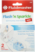 Fluidmaster 8102P8 Flush 'n Sparkle Automatic Toilet Bowl Cleaning System Refills, Blue 2-Pack, Upgraded Version-Ruum Studio Home