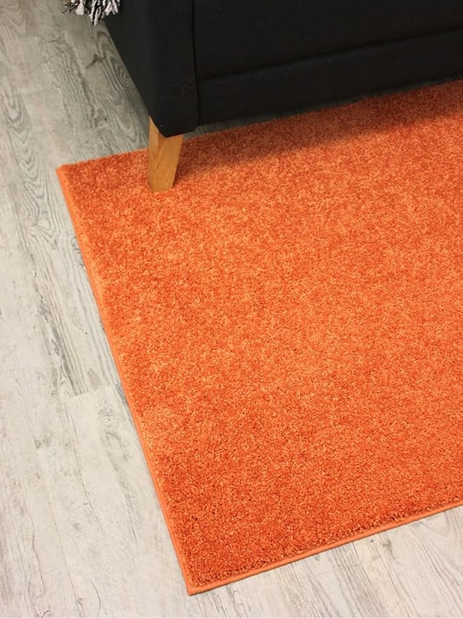 KOECKRITZ Soft and Colorful Kids Classroom Area Rugs (Passes Flammability Pill Test) Many Sizes and Bright Colors to Select from (8' Round, Tangerine)-Ruum Studio Home