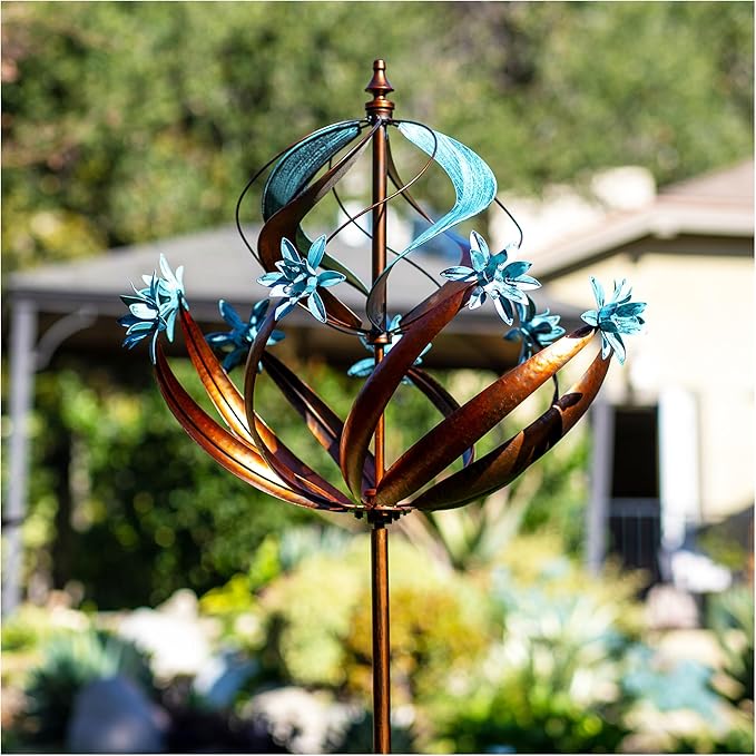 Wind Spinners Outdoor Metal - 86" Height Extra Large Kinetic Wind Spinner Sculpture for Yard and Garden, Ideal Gifts for Birthday, Anniversary and Housewarming-Ruum Studio Home