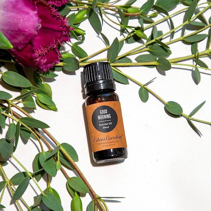 Edens Garden Good Morning Essential Oil Blend- 100% Pure Premium Grade, Undiluted, Natural, Therapeutic, Aromatherapy, The Best for Diffusing, Skin, Candle, Humidifiers 10 ml (.33 fl oz)-Ruum Studio Home