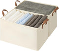 StorageWorks Storage Bins, Shelves Baskets for Organizing, 45L Extra Large Fabric Closet Organizers with Handles, Metal Frame, Beige（Texture）, 2-Pack-Ruum Studio Home