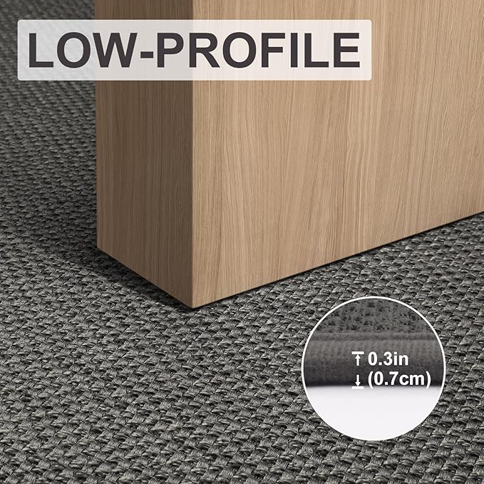 LEKEEPGO Door Mat 24"x47", Door Mat Indoor Entrance, Non Slip Rubber Backing Front Door Mat Washable Absorbent Inside Door Mat Low-Profile Doormat Entryway Mat Resist Dirt Indoor Door Mat, Grey-Ruum Studio Home