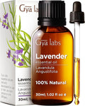 Gya Labs Lavender Essential Oil for Diffuser - 100% Pure Natural Lavender Oil for Skin, Hair, Massage, Candle Making & Aromatherapy (1.02 Fl Oz)-Ruum Studio Home