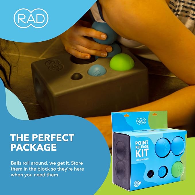 RAD Point Release Kit / 5-in-1 Massage Tool Kit with Block, Massage Balls and Peanut Roller for Self Massage, Mobility and Recovery-Ruum Studio Home