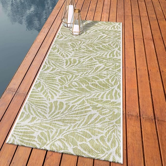 Keen Home Design Terrace Outdoor Runner Rug - 2x6 Washable Indoor/Outdoor Rug for Patio, Kitchen, Balcony, Beach, Garden, Deck and Porch, Size: 2'2"x5'7"-Ruum Studio Home