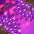 150LIGHTS Purple Extra-Bright with End Connectors Halloween Decorative Lights 9.72m UL Certified Mini String Light Set Waterproof for Halloween Home Garden Christmas Tree Party Patio Wedding-Ruum Studio Home