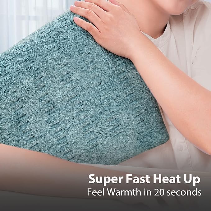 GOQOTOMO Heating Pad Fast-Heating Technology for Back/Waist/Abdomen/Sh-oulder/Neck Pain and Cramps Relief - Moist and Dry Heat Therapy with Auto-Off Hot Heated Pad by-HF-G-Ruum Studio Home
