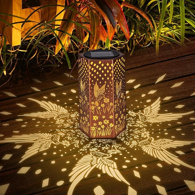 Birthday Gifts for Women Hummingbird Solar Lights Outdoor - Gifts for Mom, Mothers Day Gifts Solar Lanterns Outdoor Waterproof Garden Decoration for Outside, Outdoor, Patio, Yard, Lawn-Ruum Studio Home