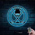 Personalized Hockey LED Wall Sign – Custom Name Light with Helmet, Sticks & Puck, 16-Color LED with Remote Control Neon Signs For Wall Decor, Hockey Decor for Boys Room, Man Cave-Ruum Studio Home