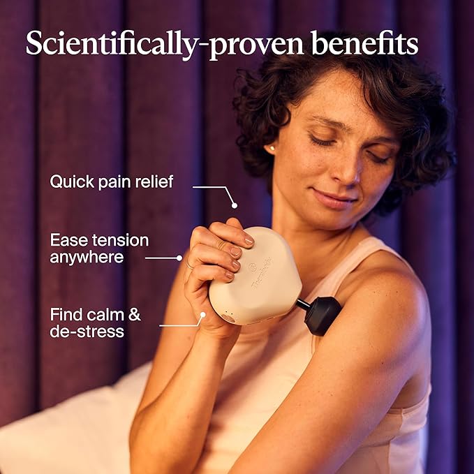 TheraGun Mini (3rd Generation) by Therabody – Ultra-Portable Massage Gun and Travel Essential for Fast, Effective Pain and Tension Relief Anywhere (Oat)-Ruum Studio Home