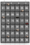 Loghot Classroom Accessories Closet Pocket Chart for Cell Phones Holder Wall Door Hanging Organizer (36 Pockets Gray)-Ruum Studio Home