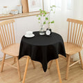 sancua Small Square Tablecloth 36 x 36 Inch Black, Stain and Wrinkle Resistant Washable Polyester Table Cloth for Dining Buffet Party Decorative Fabric Table Cover for Nightstand End Bedside Tables-Ruum Studio Home
