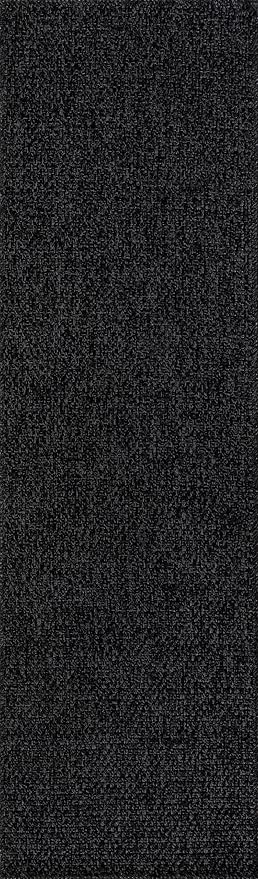 CAMILSON Easy Jute Rug 2x3, Indoor Outdoor Dark Gray Color Farmhouse Area Rugs for Living Room and Kitchen Rug, Solid Boho Woven Design, Easy-Cleaning, Washable Outside Carpet Alfombras (2 x 3)-Ruum Studio Home
