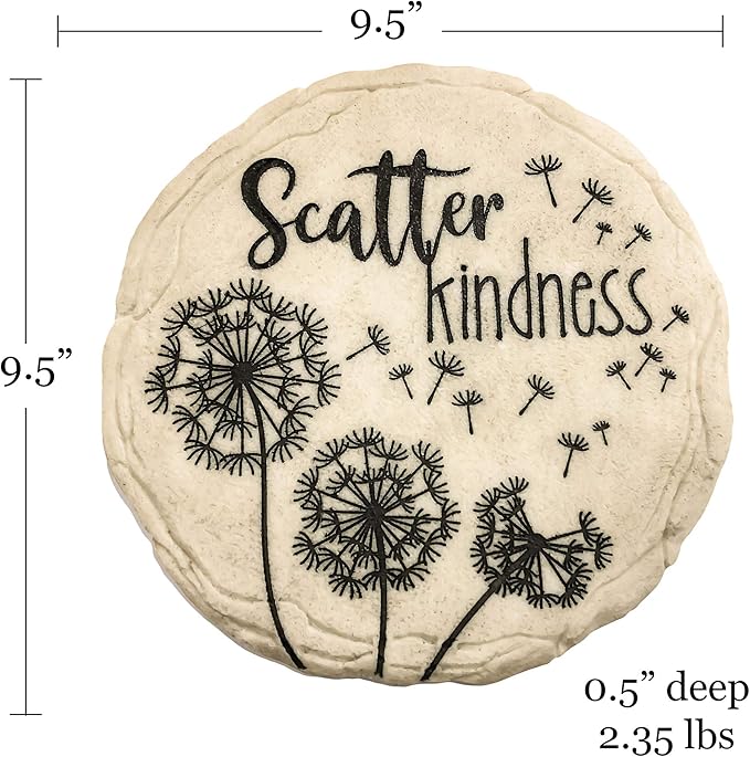 Spoontiques - Garden Décor - Scatter Kindness Stepping Stone - Decorative Stone for Garden-Ruum Studio Home