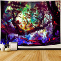 Delur Fantasy Forest Tapestry Mystical Landscape Magical Enchanted Forest Tree Nature Tapestry Psychedelic Wall Hanging Headboard for Bedroom Living Room Home Decor (51.2" x 59.1")-Ruum Studio Home
