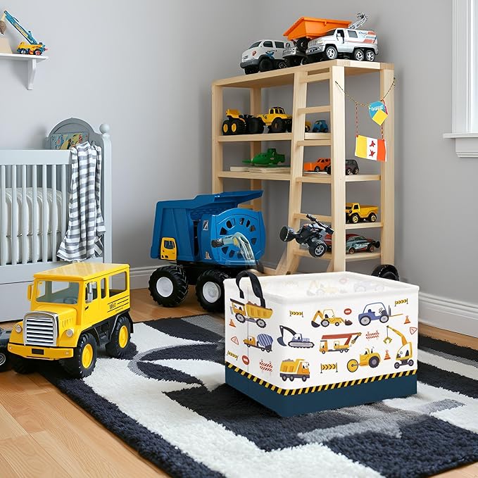 HIYAGON Rectangular Car Basket Kids Baby Storage Basket Toy Storage Bin Organizer Box Car Room Decor(Vehicle)-Ruum Studio Home