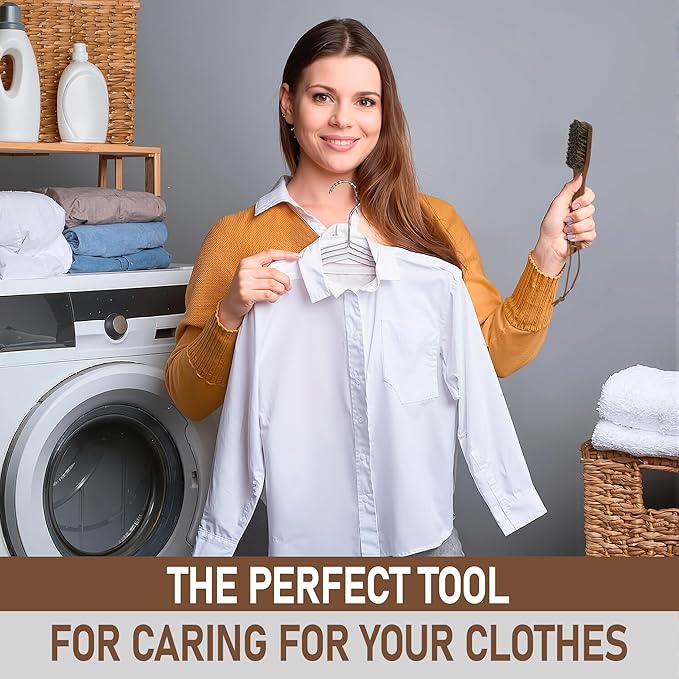 Takavu Horsehair Laundry Stain Brush Set (2 Pack) - Soft Bristle Spot Cleaner for Delicate Fabrics, Clothes Pre-Wash, Gentle Garment Care Tool-Ruum Studio Home