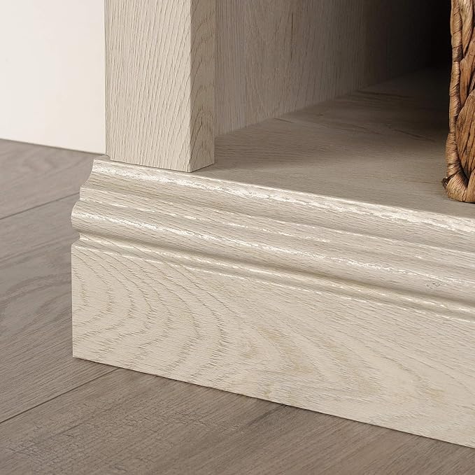 Sauder Miscellaneous Storage 3-Shelf Bookcase/ book shelf, Chalked Chestnut finish-Ruum Studio Home