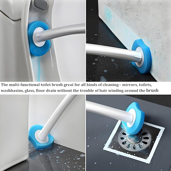 56 Count Toilet Bowl Wand Refills, KIRIKIT Wall-Mounted Disposable Toilet Cleaner Brush Heads for Bathroom Toilet Scrubber Cleaning Accessories, Lavender, Lemon, Ocean-Ruum Studio Home