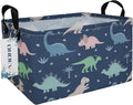 Rectangular waterproof laundry basket,foldable storage basket,laundry Hampers with handle,gift basket,suitable for children's room and toy storage (Blue Dinosaur)-Ruum Studio Home