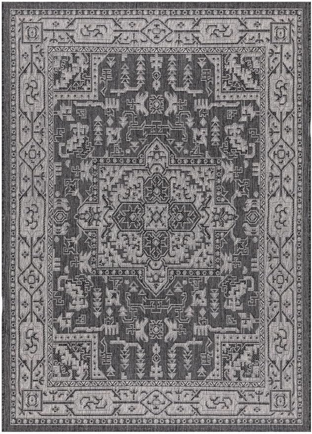 Keen Home Design Terrace Outdoor Area Rug - 8x10 Washable Indoor/Outdoor Rug for Patio, Kitchen, Balcony, Beach, Garden, Deck and Porch, Size: 7'7"x10'-Ruum Studio Home