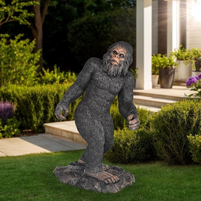 Garden Statues Bigfoot Yard Decor - Grandpa Yeti Large Lawn Products Birthday Decorations Life Size Sasquatch Figurine Resin Tall Outdoor Sculpture for Outside Patio Front Porch-Ruum Studio Home